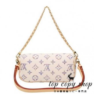 ルイヴィトン スーパーコピー ショルダーバッグ レディース モノグラム ウォレット オン チェーン アイビー ホワイト LOUIS VUITTON M83499 アルチカラー ホワイト