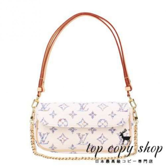 ルイヴィトン スーパーコピー ショルダーバッグ レディース モノグラム ウォレット オン チェーン アイビー ホワイト LOUIS VUITTON M83499 アルチカラー ホワイト